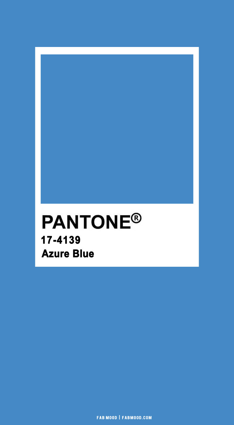 Azure Blue Pantone 17-4139 1 - Fab Mood