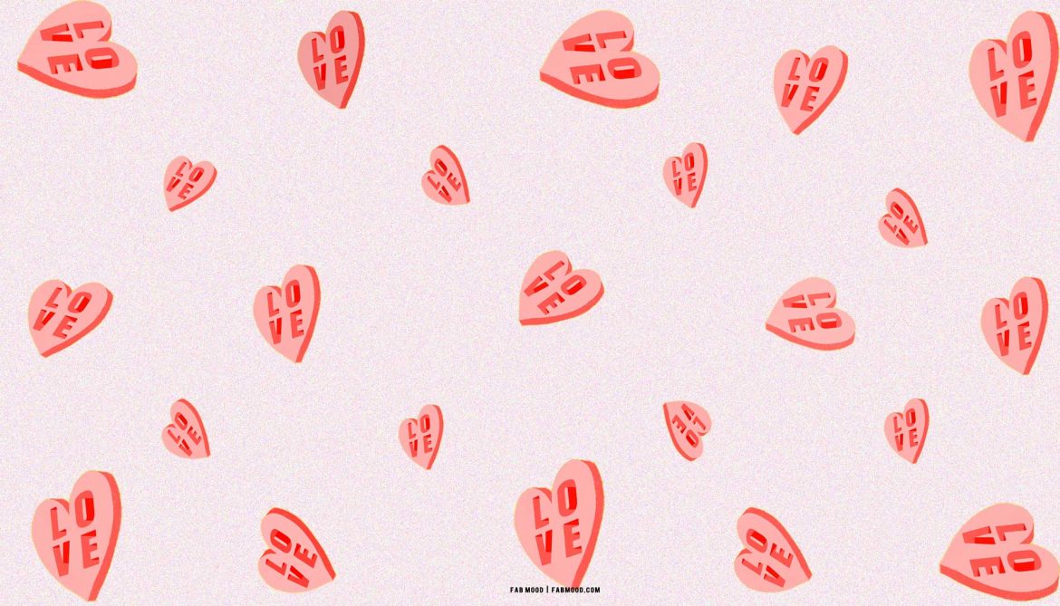 Valentine's Day Wallpaper for Laptop Candy Heart 