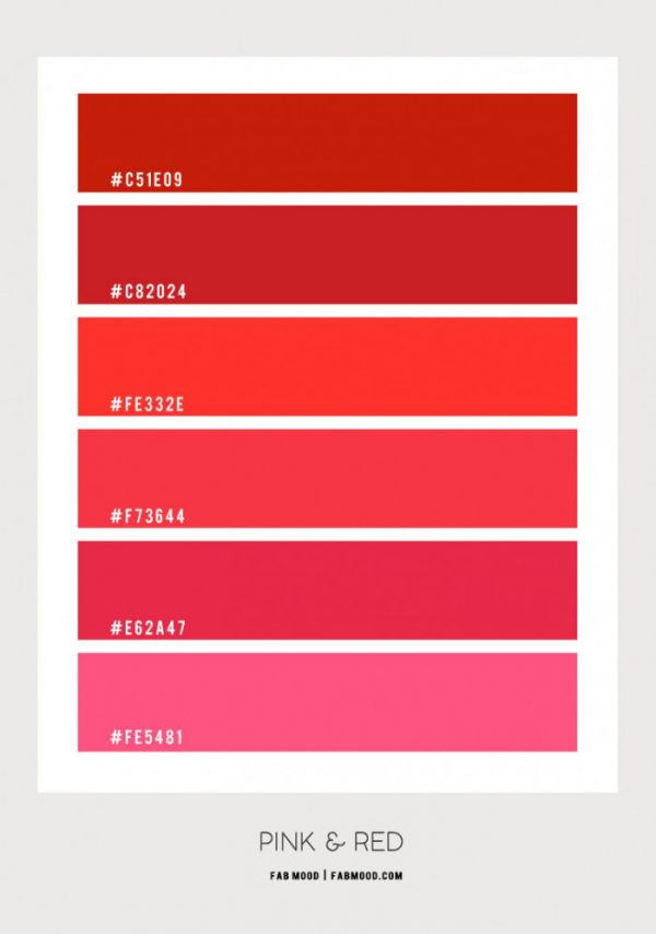 Pink and Red Colour Scheme – Colour Palette 161 1 - Fab Mood | Wedding ...