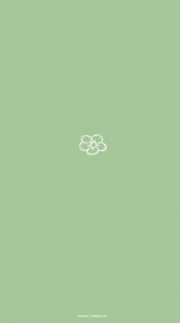 20 Cute Spring Wallpaper for Phone & Iphone : Flower Sage Green ...