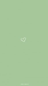 20 Cute Spring Wallpaper for Phone & Iphone : Heart Sage Green ...