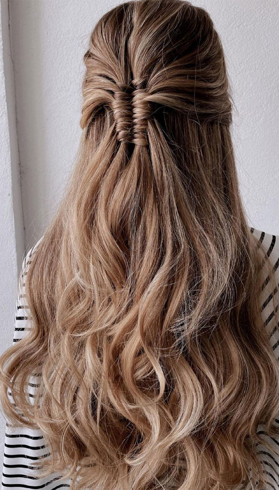 50 Breathtaking Prom Hairstyles For An Unforgettable Night : Infinity Braided Half Up