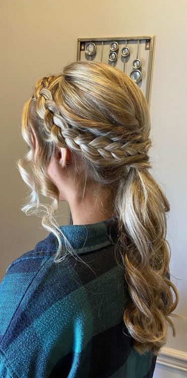 50 Breathtaking Prom Hairstyles For An Unforgettable Night : Braided ...