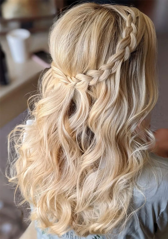 braids for long hair prom