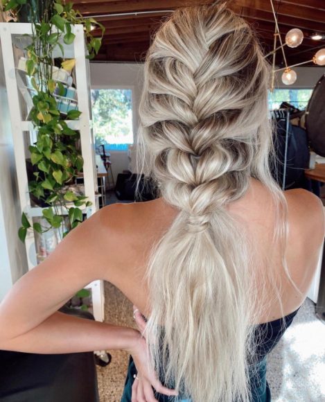 42 Cute And Easy Summer Hairstyles For 2022 : Loose Braid Pony 1 - Fab 