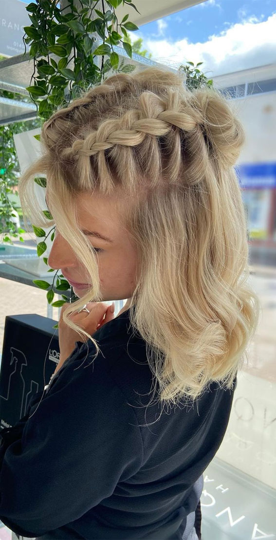 40 Cute Festival Hair Ideas To Rock : Reverse Braided Buns