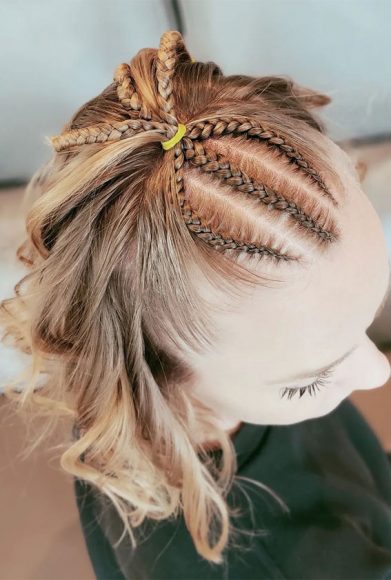 40 Cute Festival Hair Ideas To Rock Half Upstyle With Cornrows 1 Fab Mood Wedding Color