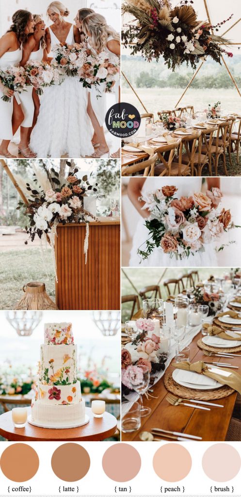 5 Beautiful Neutral Wedding Color Schemes For Autumn : White and Earthy ...