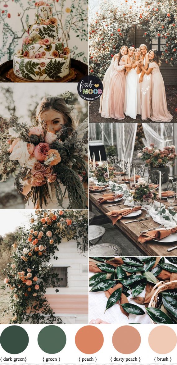 5 Beautiful Neutral Wedding Color Schemes For Autumn : Neutral, Green ...