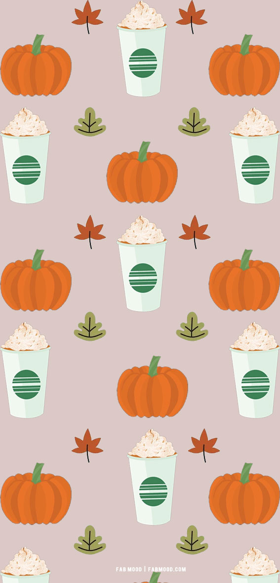 pumpkin spice latte fabric coffee and Fabric  Fall wallpaper Iphone  wallpaper fall Cute fall wallpaper