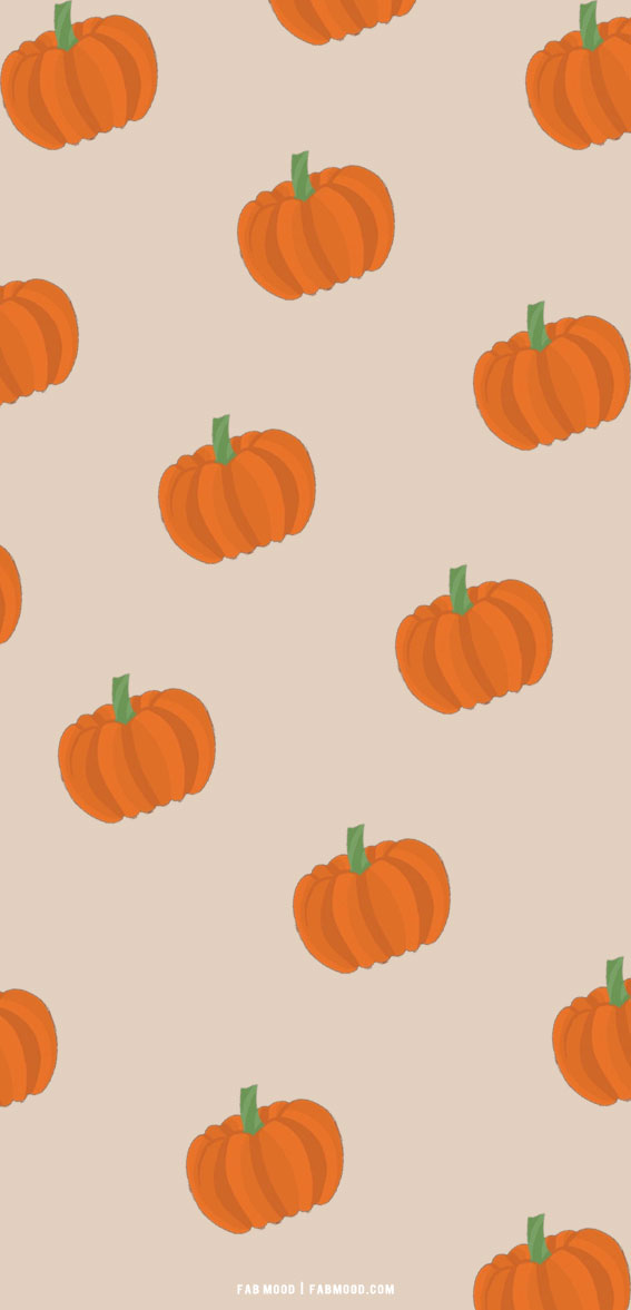 Cute Fall Wallpaper Ideas to Brighten Up Your Devices : Simple Pumpkin Fall  Wallpaper 1 - Fab Mood