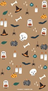 12 Cute Halloween Wallpaper Ideas : Brown Wallpaper 1 - Fab Mood 