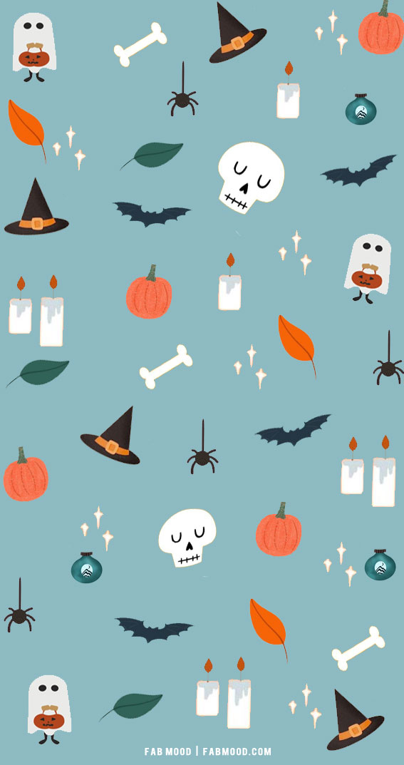 12 Cute Halloween Wallpaper Ideas : Blue Wallpaper 1 - Fab Mood ...