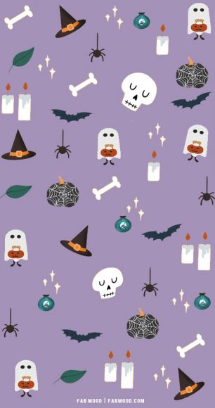 12 Cute Halloween Wallpaper Ideas : Purple Background For iPhones 1 ...