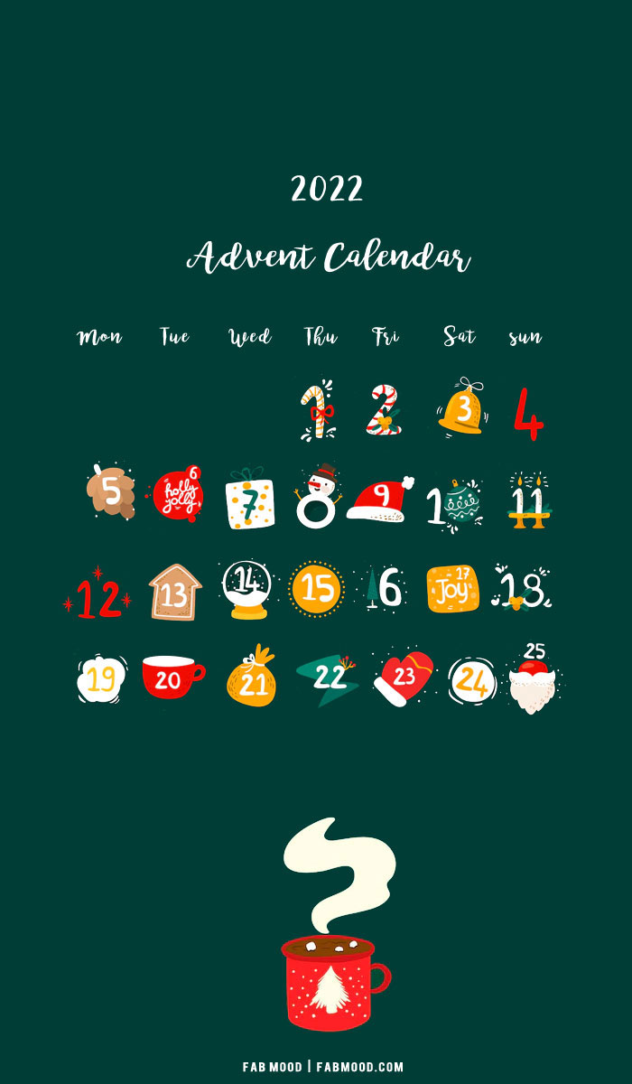 10  Christmas Calendar Wallpapers : Gingerbread Advent Calendar For