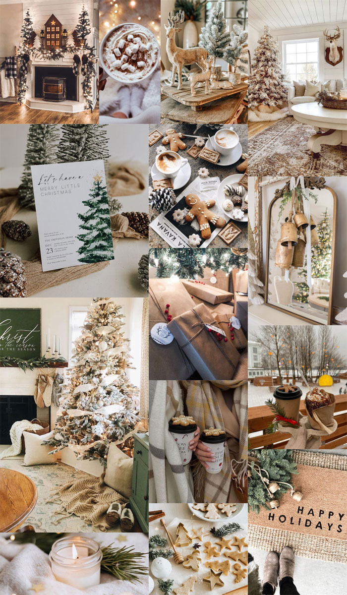 20+ Christmas Collage Aesthetic Ideas : Orange Christmas Collage for iPhone  & Phone 1 - Fab Mood