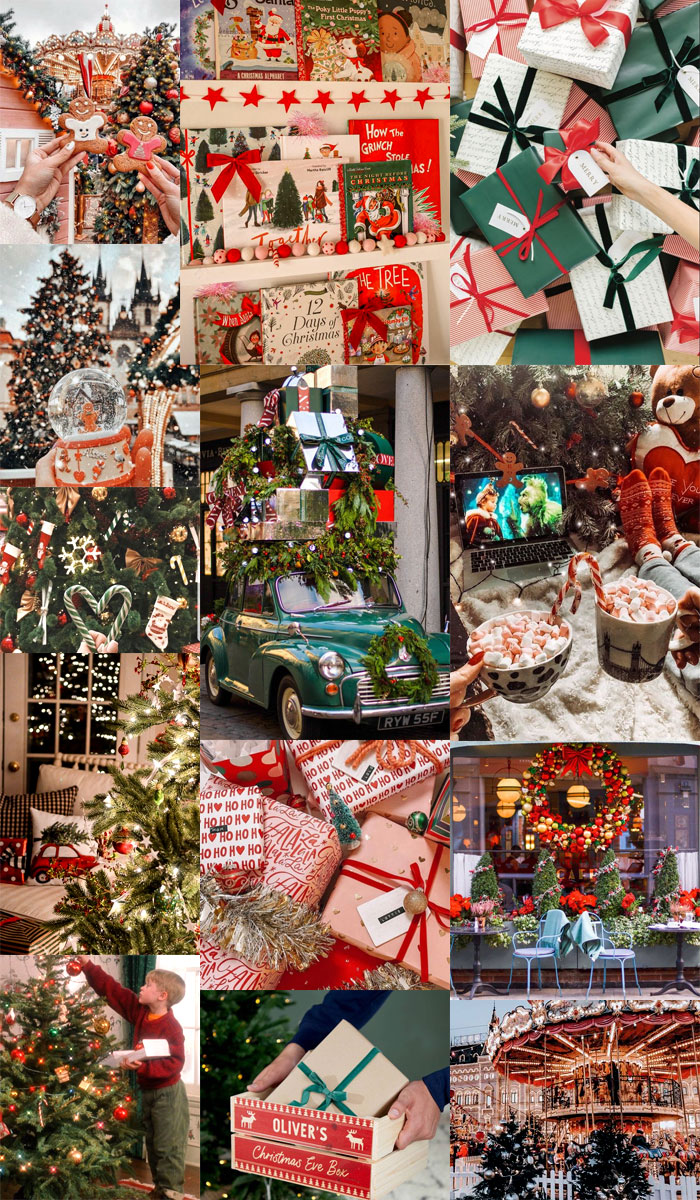 20+ Christmas Collage Aesthetic Ideas : Christmas Market 1 - Fab Mood