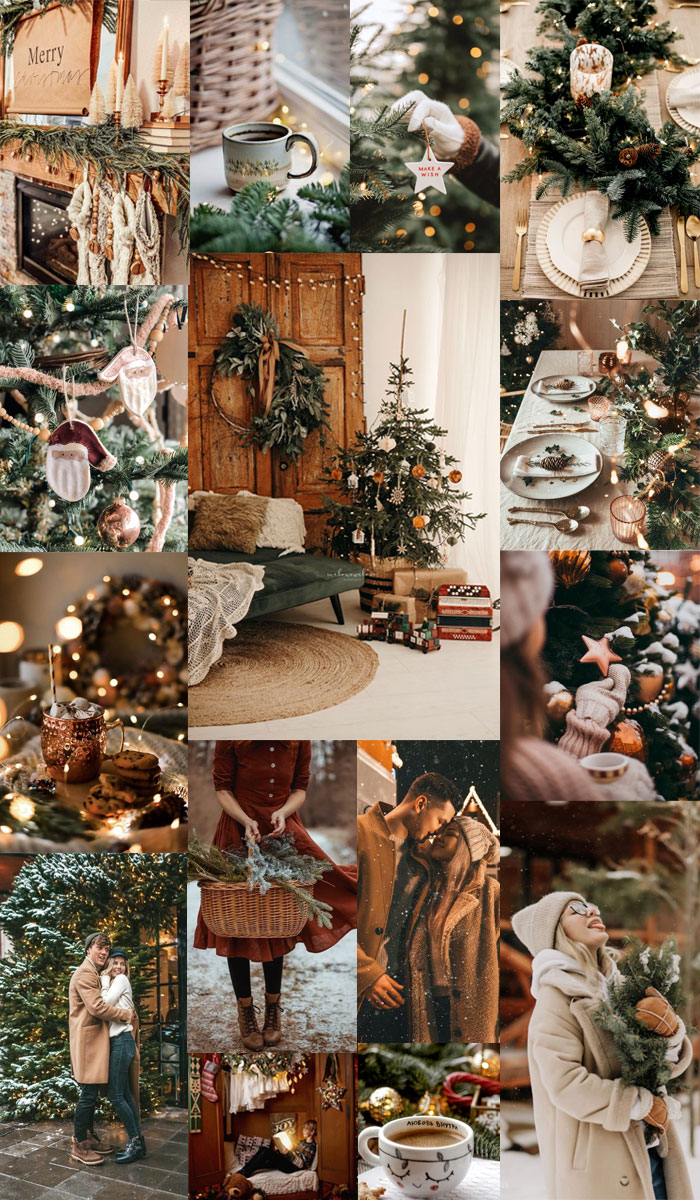20+ Christmas Collage Aesthetic Ideas : Christmas Market 1 - Fab Mood