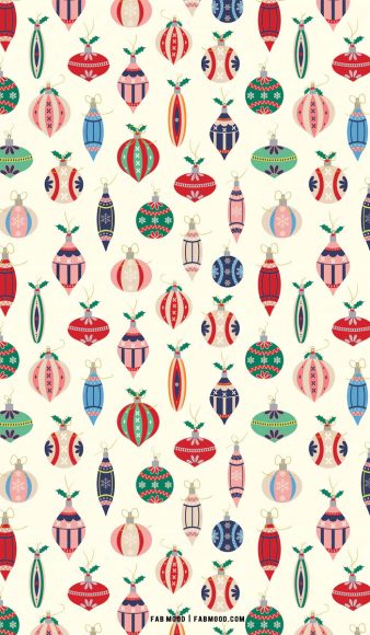 30+ Christmas Aesthetic Wallpapers : Pretty Baubles 1 - Fab Mood ...