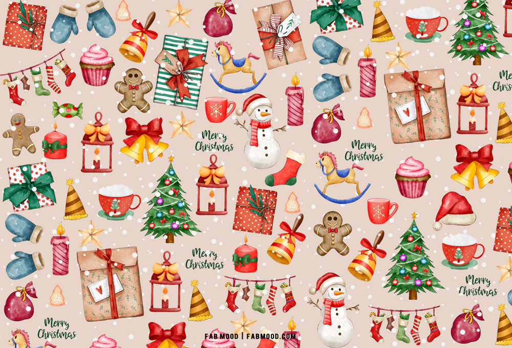 30 Christmas Aesthetic Wallpaper FREEBIES  Nikkis Plate