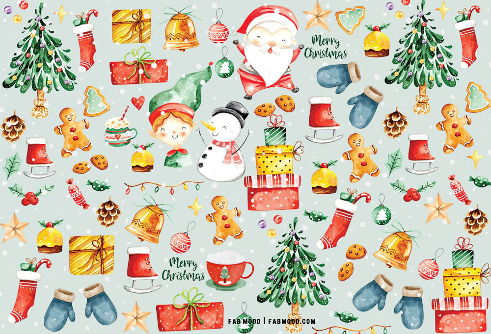 Snowman Wallpaper 4K, Figures, Christmas decoration