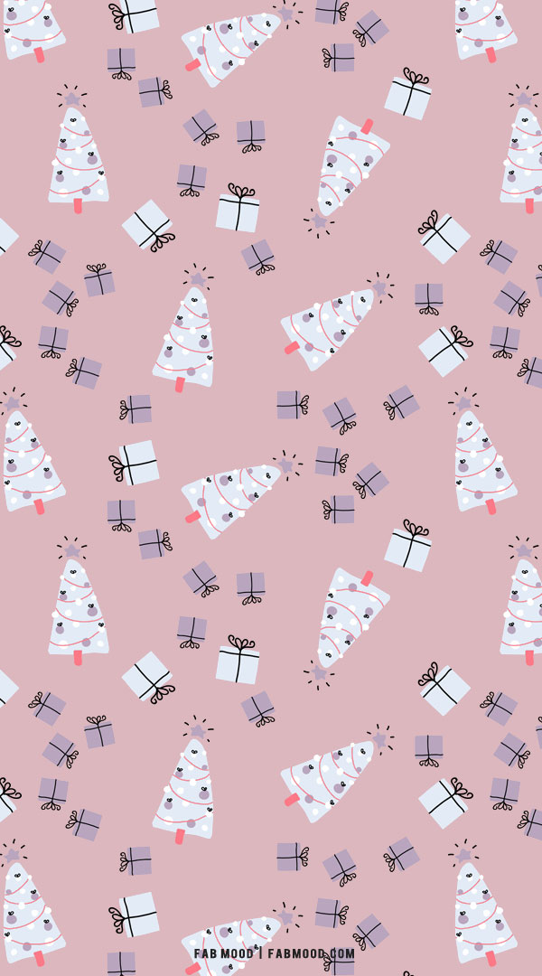Silky  Pink Christmas Wallpapers 