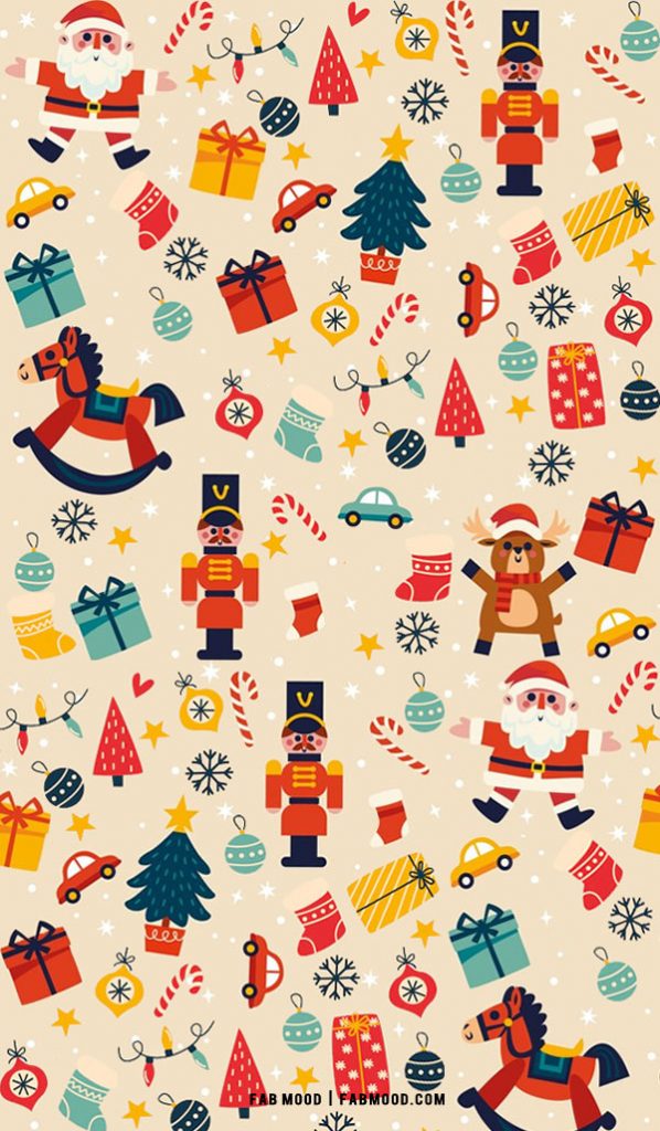 30+ Christmas Aesthetic Wallpapers : Nutcracker & Santa Wallpaper For 