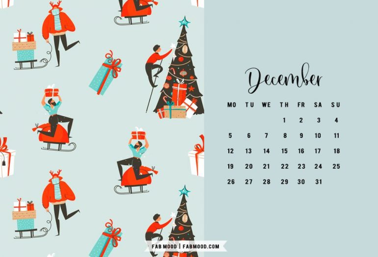 10+ Christmas Calendar Wallpapers December Calendar Wallpaper 1 Fab