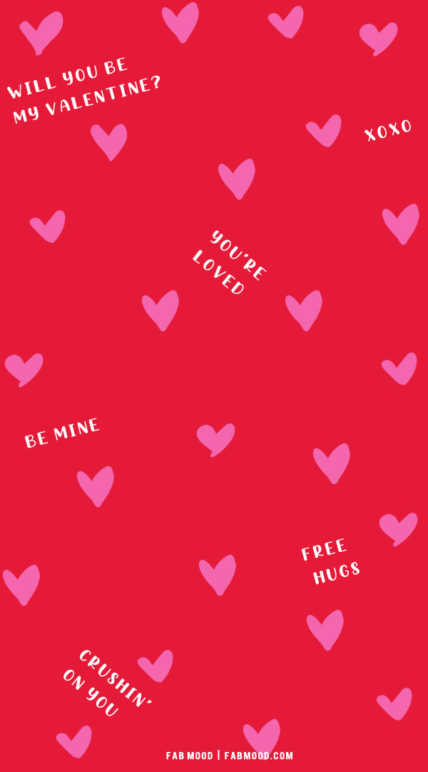 Candy Heart Love YOU Valentine's Day Wallpapers 1 - Fab Mood