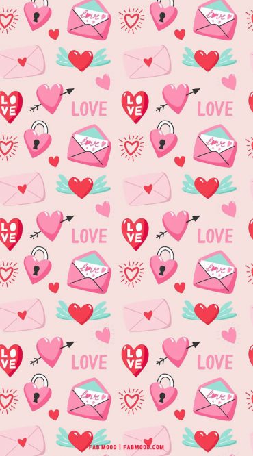 Pink Love Letter Valentines Wallpaper 1 - Fab Mood | Wedding Color ...