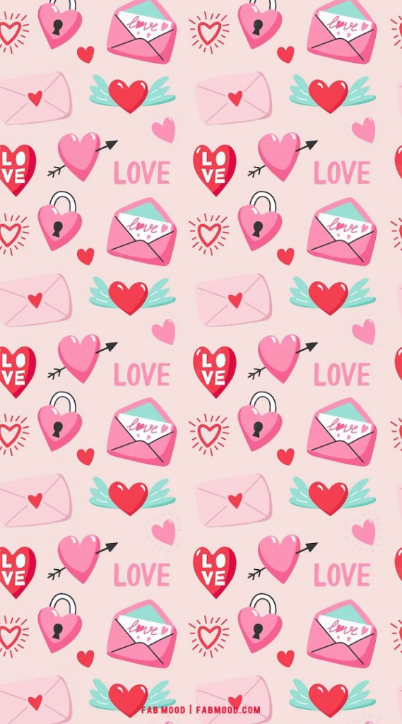 Pink Love Letter Valentines Wallpaper 1 - Fab Mood | Wedding Color ...