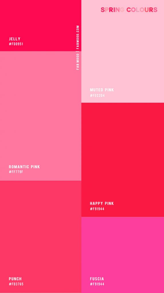 4 Best Spring Colour Palettes ― Spring Colours 1 Fab Mood Wedding