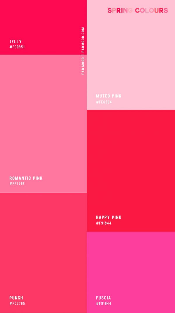 4 Best Spring Colour Palettes ― Spring Colours 1 - Fab Mood | Wedding ...