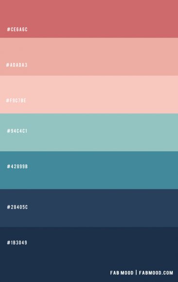 Blue Green and Pinkish ― Color Scheme 46 1 - Fab Mood | Wedding Color ...