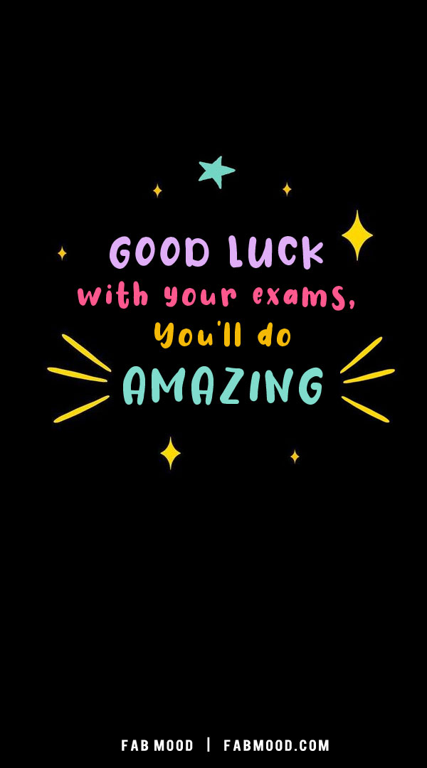 good luck exam wishes