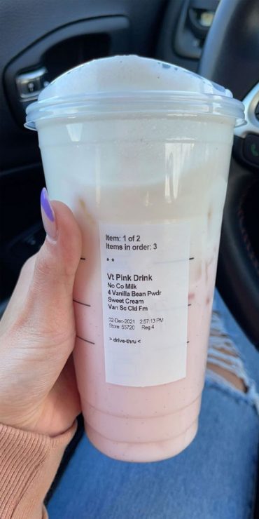 50+ Starbucks Drinks For Your Next Order : Pink Drink No Coconut Milk ...