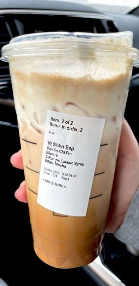 50+ Starbucks Drinks For Your Next Order : Iced Blonde Espresso + White ...