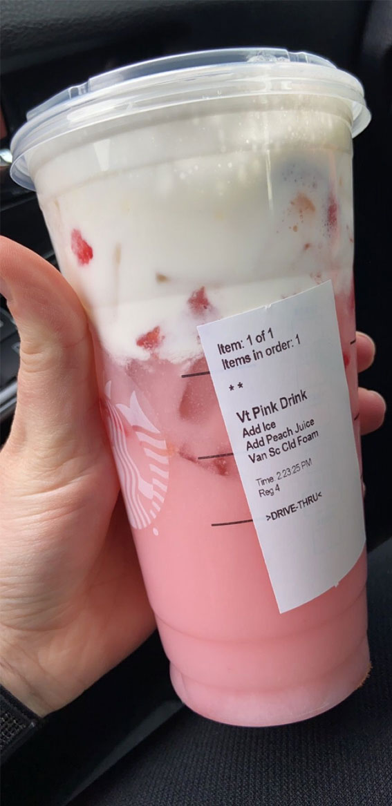 Pink Drink with Vanilla Cold Foam (Starbucks Copycat) - A Grateful