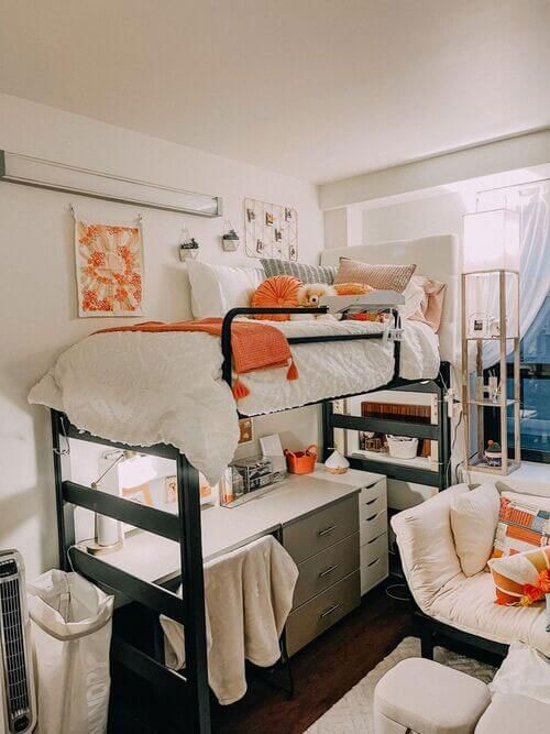 dorm room ideas bunk beds