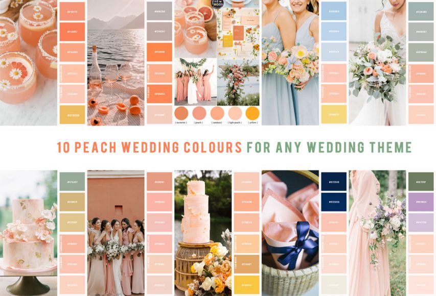 10 Peach Wedding Colours For Any Wedding Theme 1 Fab Mood Wedding Color Haircuts