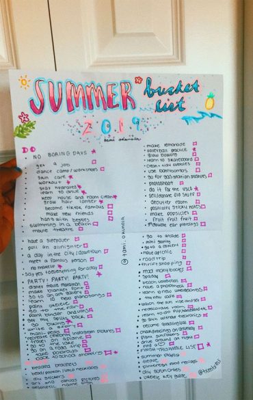 Summer Bucket List Aesthetic : Get A Job 1 - Fab Mood | Wedding Color ...