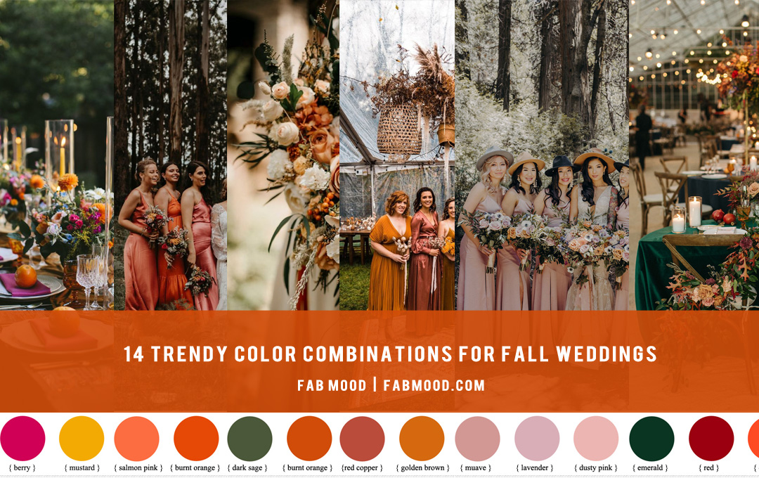 14 Wedding Color Schemes for Any Season - Wedding Color Palette Ideas