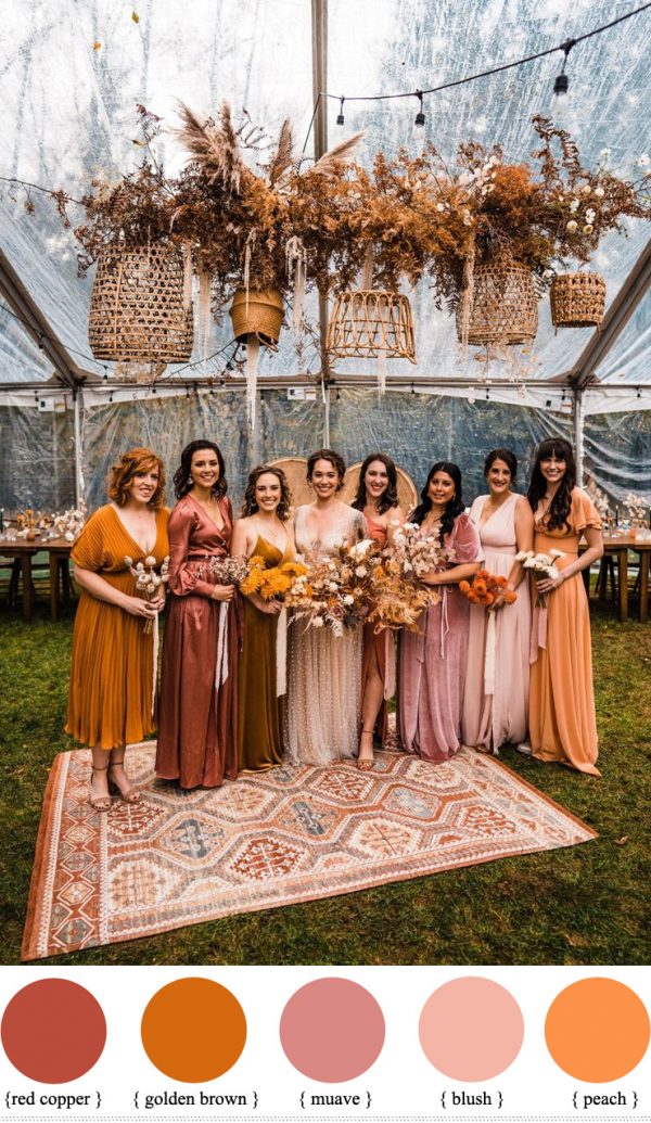 14 Trendy Color Combinations for Fall Weddings 1 - Fab Mood | Wedding ...