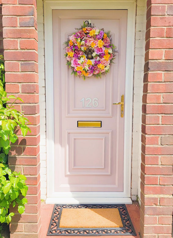 pink door, pink front door, entrance door, pink entrance door, pink front door, pink front door ideas