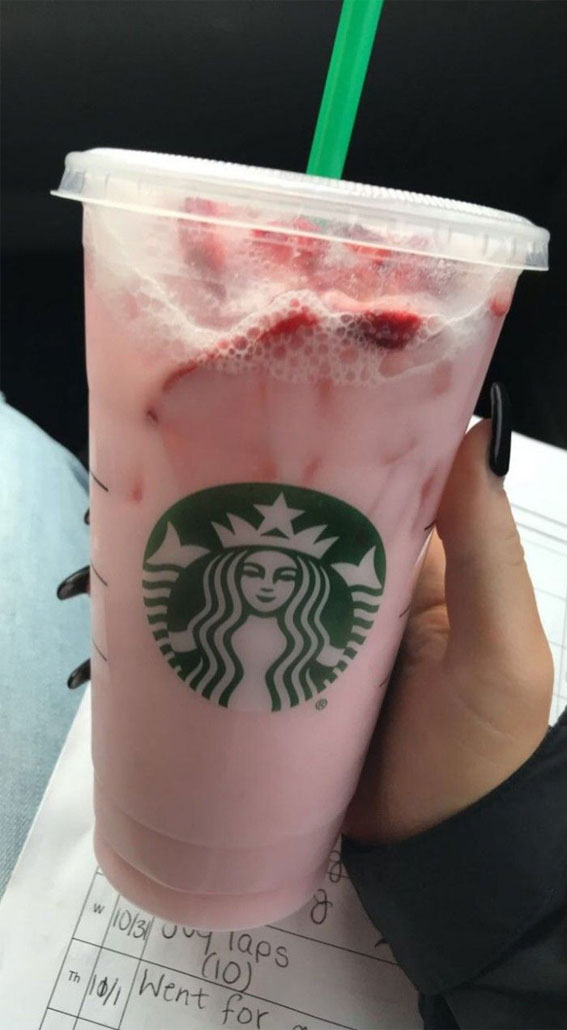 50 Mix n Match Flavors Starbucks Creations : Strawberry Coconut Drink
