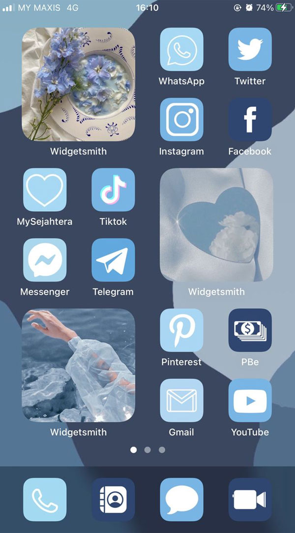 Blue Wallpaper for Phone, Blue Wallpaper for iPhone, Blue Wallpaper Aesthetic, aesthetic blue wallpaper 