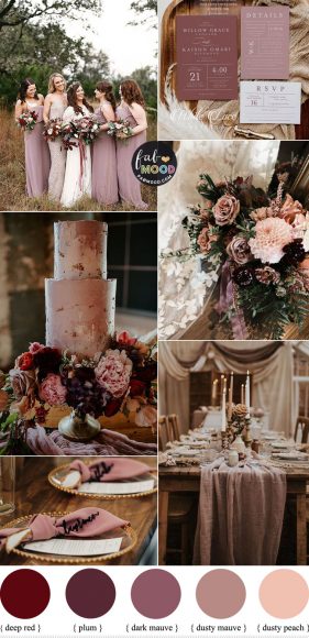 Elegant and Enchanting: Mauve for an Autumn Wedding 1 - Fab Mood ...