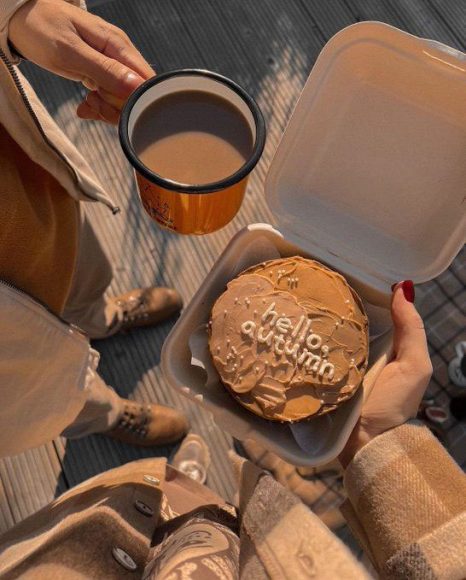 Capturing the Aesthetics of the Fall Season : Simple Autumn Bento Cake