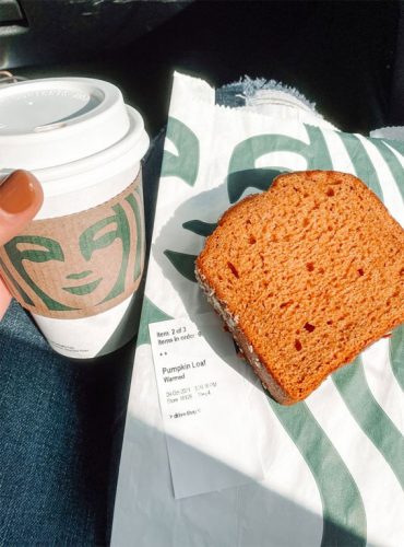 50 Visual Journeys Through Fall's Aesthetics : Starbucks Pumpkin Loaf 1