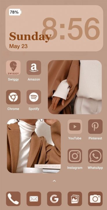 15 Cute iPhone Home Screen Ideas : Caramel Brown Wallpaper 1 - Fab Mood ...